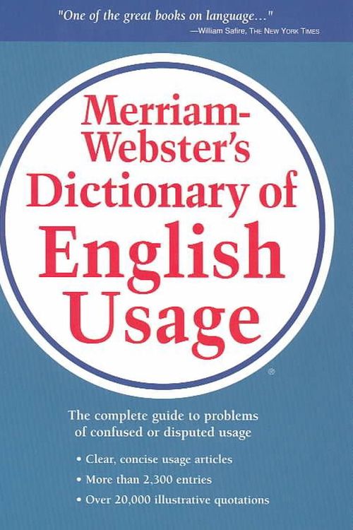 Cover Art for 9780877791324, Merriam-Webster’s Dictionary of English Usage by Merriam-Webster