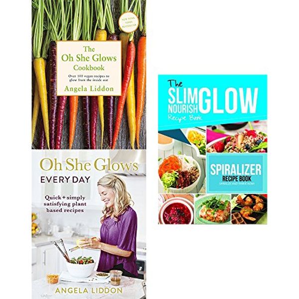 Cover Art for 9789123672202, Oh she glows cookbook, every day and spiralize and thrive slim 3 books collection set by Angela Liddon, Dalila Tarhuni