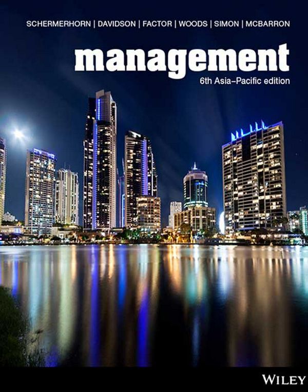 Cover Art for 9780730350682, Management 6th Asia-Pacific Edition Print on Demand (Black & White) by John R. Schermerhorn