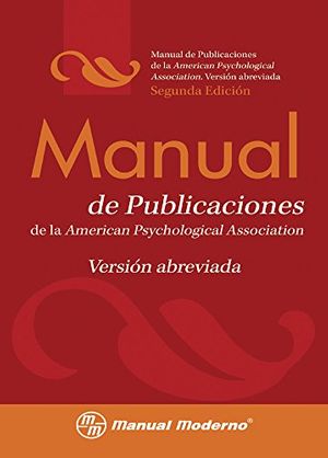 Cover Art for 9786074480597, Manual de Publicaciones de la American Psychological Association by American Psychological Association