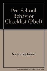 Cover Art for 9780878796397, Pre-School Behavior Checklist (Pbcl) by Naomi Richman