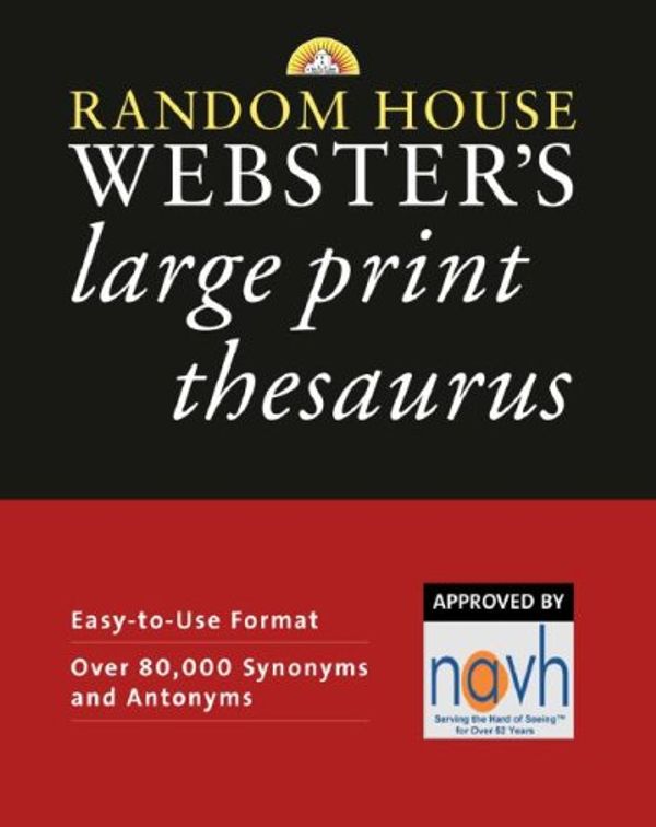 Cover Art for 9780375722332, Random House Webster's Large Print Thesaurus by Unknown