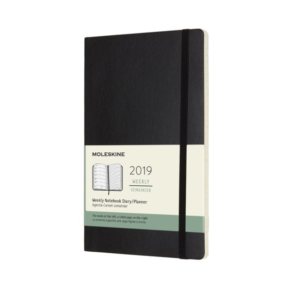 Cover Art for 8058341715918, Moleskine Planner Diary 2019 12M Weekly Notebook Large Black Soft Cover by Moleskine