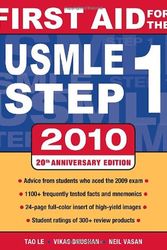 Cover Art for 9780071633406, First Aid for the USMLE Step 1 by Vikas Bhushan, Tao Le
