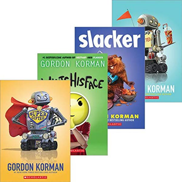Cover Art for B081KYT679, Gordon Korman - 4 Book Set - Supergifted - Ungifted - WhatsHisFace - Slacker by Gordon Korman