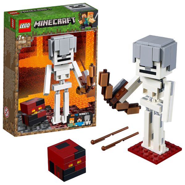 Cover Art for 5702016370881, Minecraft Skeleton BigFig with Magma Cube Set 21150 by LEGO