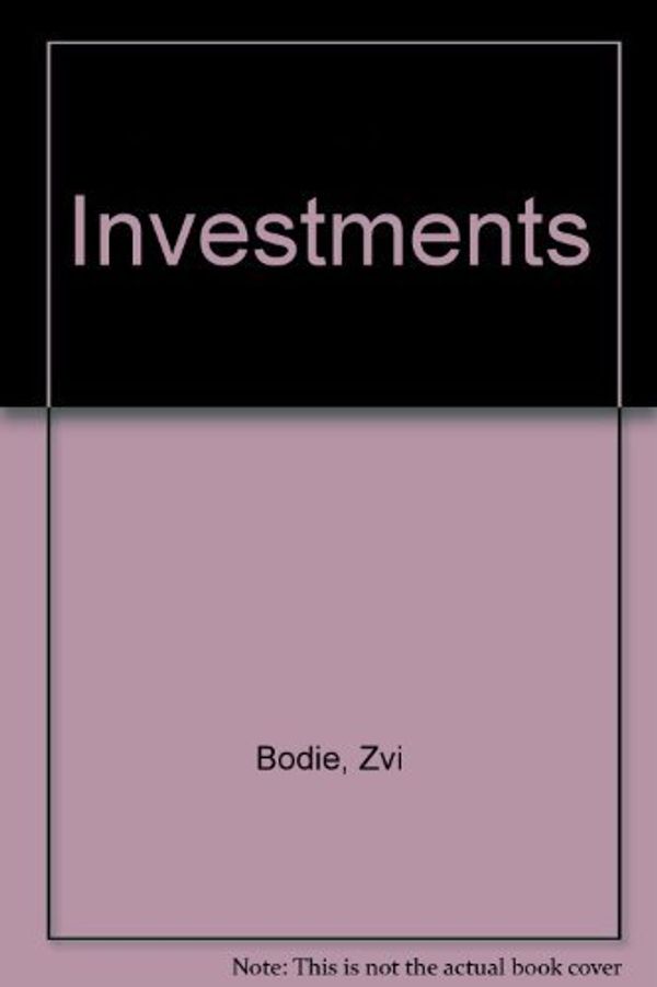 Cover Art for 9780256262193, Investments by Zvi Bodie