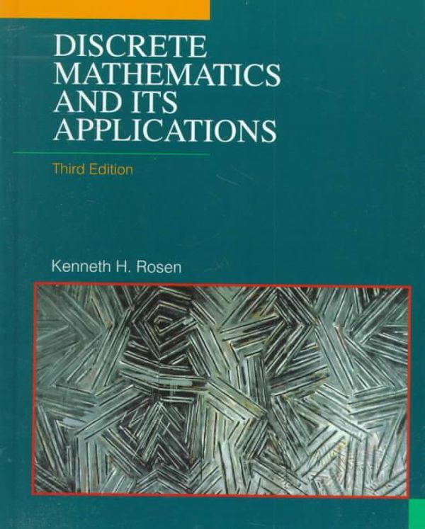 Cover Art for 9780070539655, Discrete Mathematics and Its Applications by Kenneth H. Rosen