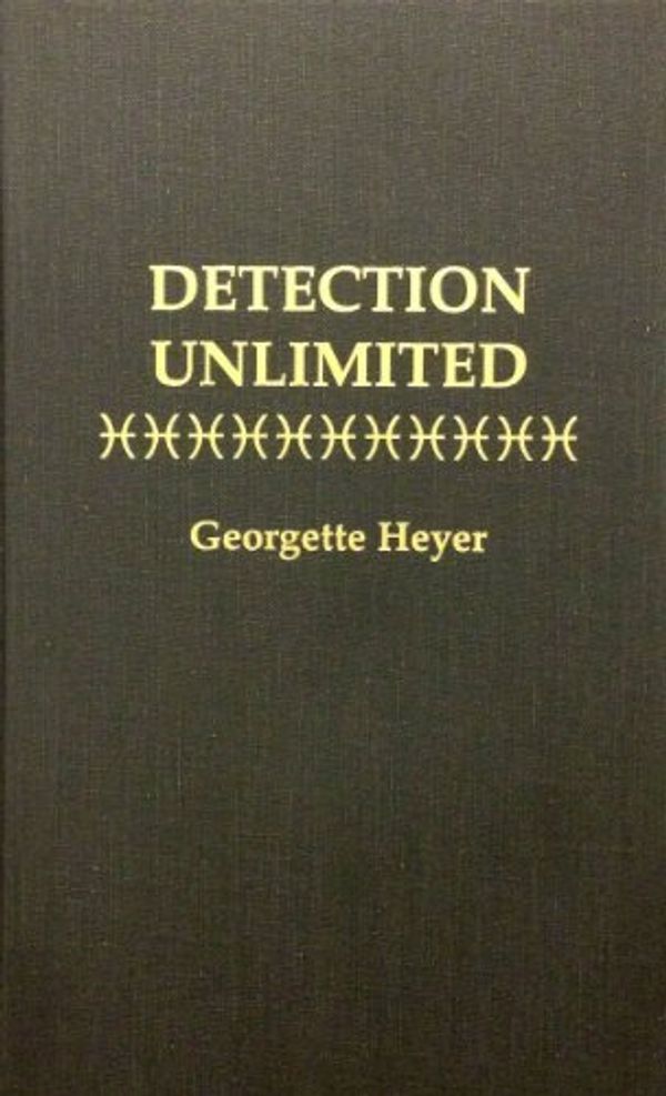 Cover Art for 9780891906421, Detection Unlimited by Georgette Heyer