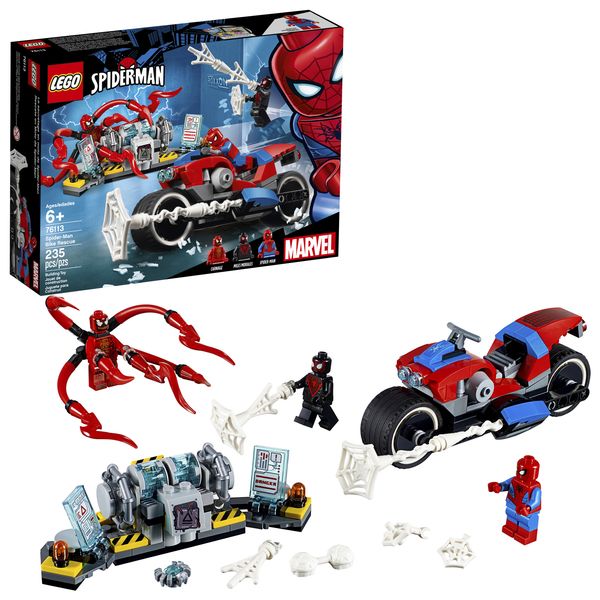 Cover Art for 0673419302890, Spider-Man Bike Rescue Set 76113 by LEGO