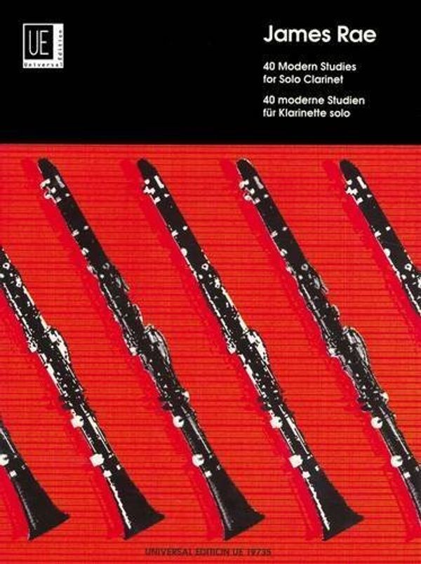 Cover Art for B01FKT9VJQ, 40 Modern Studies for Clarinet: UE19735 by James Rae(1991-01-01) by James Rae
