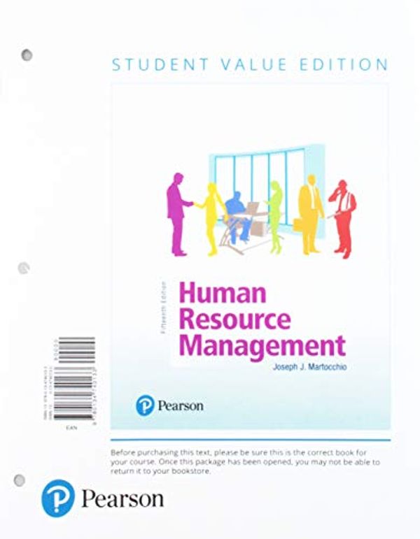 Cover Art for 9780135983386, Human Resource Management + 2019 Mylab Management With Pearson Etext Access Card: Student Value Edition by Joseph J. Martocchio