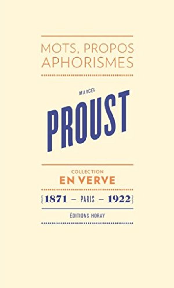 Cover Art for 9782705805654, Marcel Proust by 