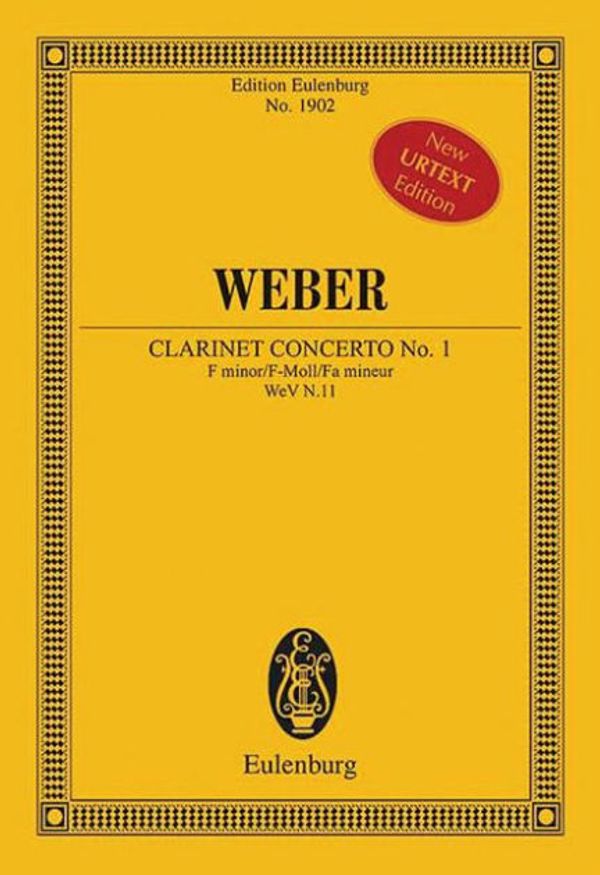 Cover Art for 9783795764968, Concerto No. 1 in F Minor, Op. 73: For Clarinet and Orchestra - Revised Edition (Edition Eulenburg) by 