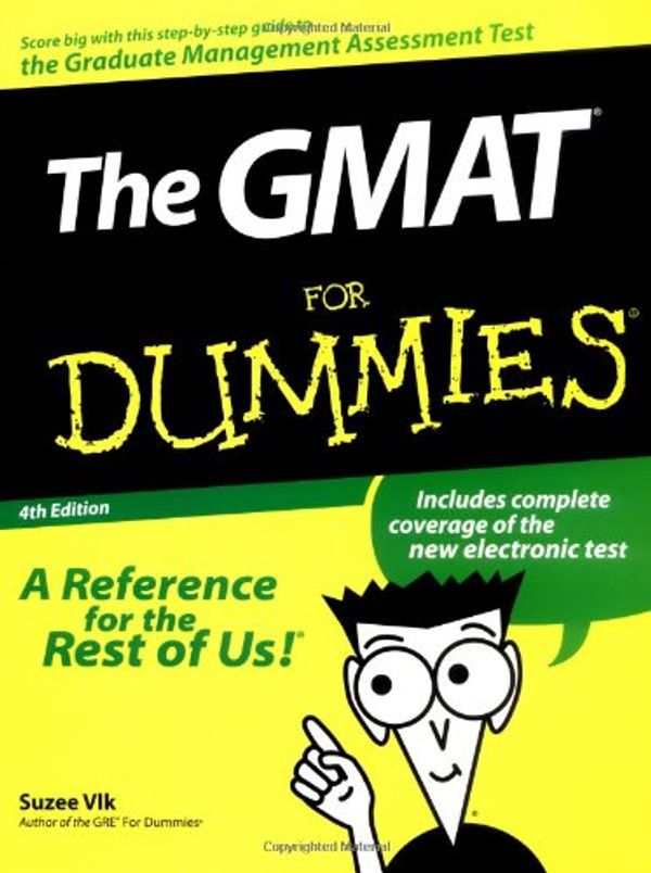 Cover Art for 9780764552519, The GMAT for Dummies by Suzee Vlk
