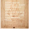 Cover Art for 9783736411685, How to Analyze People on Sight The Five Human Types by Elsie Lincoln Benedict, Ralph Paine Benedict