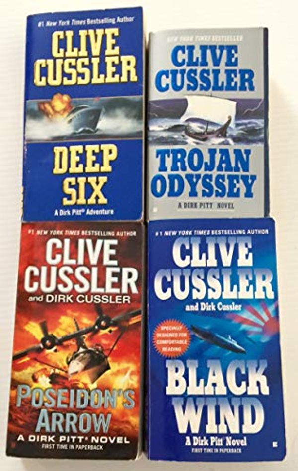 Cover Art for B003S78XB0, 4 Books! 1) Deep Six 2) Trojan Odyssey 3) Poseidon's Arrow 4) Black Wind by Cussler, Clive