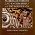 Cover Art for 9780470041628, Materials Science and Engineering: An Introduction by William D. Callister