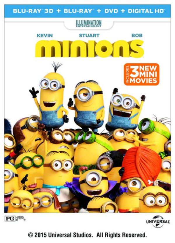 Cover Art for 0025192188701, Minions (Blu-ray + DVD + DIGITAL HD) by Unbranded