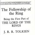 Cover Art for 9781850894148, Lord of the Rings: The Fellowship of the Ring v.1: The Fellowship of the Ring Vol 1 (ISIS Large Print) by J. R. R. Tolkien