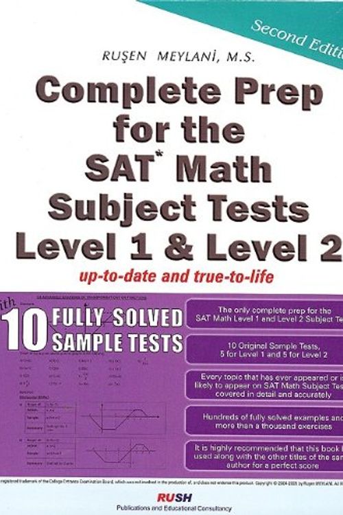 Cover Art for 9780974822211, Complete Prep for the SAT Math Subject Tests: Levels 1 & 2 by Rusen Meylani