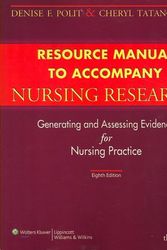 Cover Art for 9780781770521, Resource Manual to Accompany Nursing Research (Point (Lippincott Williams & Wilkins)) by Denise F. Polit