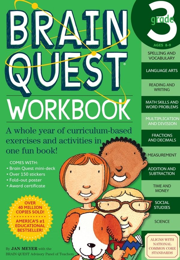 Cover Art for 9780761149163, Brain Quest Grade 3 Workbook by Janet A. Meyer