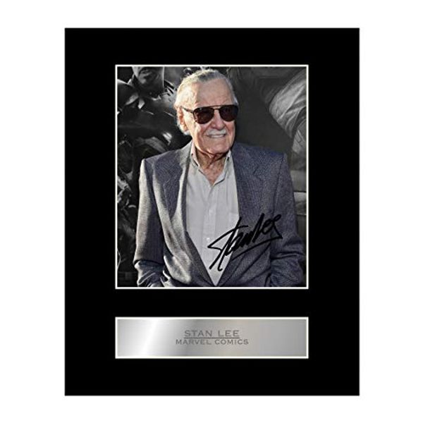 Cover Art for B0797ZRFZF, Stan Lee Signed Mounted Photo Display Marvel Comics Autographed Gift Picture Print by Unknown