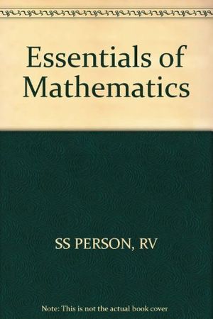 Cover Art for 9780471800446, Essentials of Mathematics by Russell Vernon Person