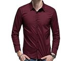 Cover Art for 9789985322048, neveraway Mens Solid Color Button-Up Point Collar Casual Shirts Wine Red XL by Unknown