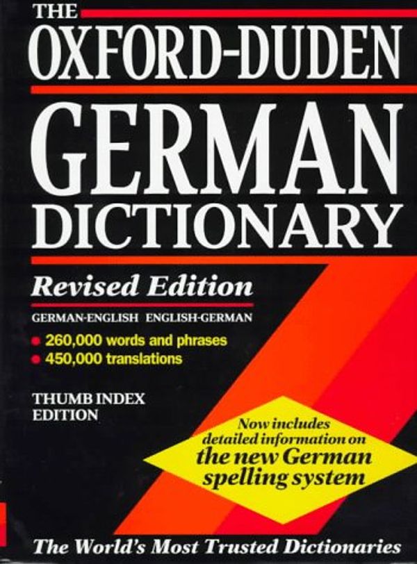 Cover Art for 9780198601326, The Oxford-Duden German Dictionary: German-English/English-German (Rev ed) (Thumb Index ed) by 