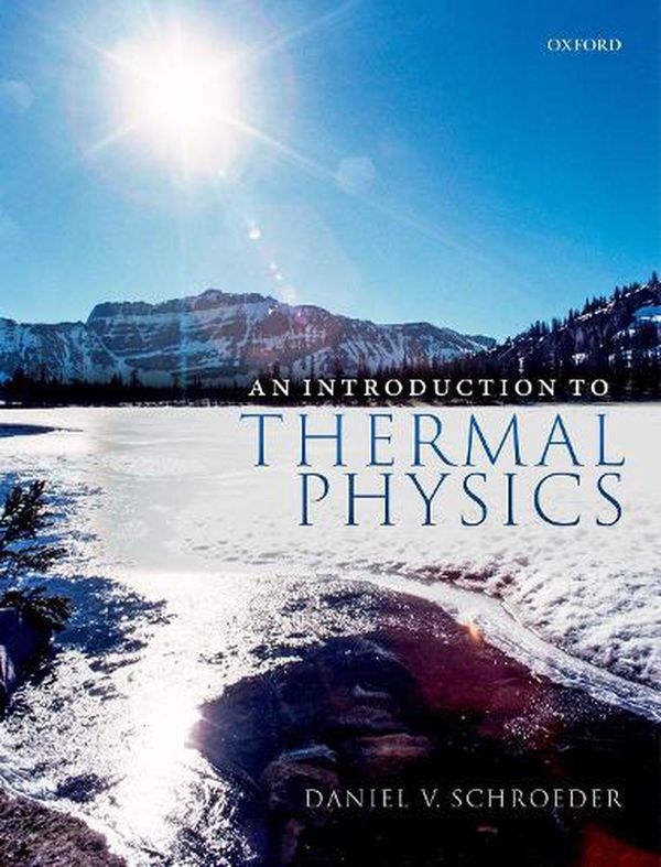 Cover Art for 9780192895547, An Introduction to Thermal Physics by Daniel Schroeder