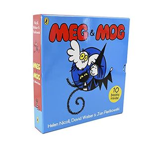 Cover Art for 9780241463567, Meg & Mog 10 Picture Books Collection Box Set (Mog's Missing, Meg at Sea, Mog at The Zoo, Meg's Veg, Meg And The Dragon, Meg Comes to School & MORE!) by David Walser, Jan Pienkowski, Helon Nicoll