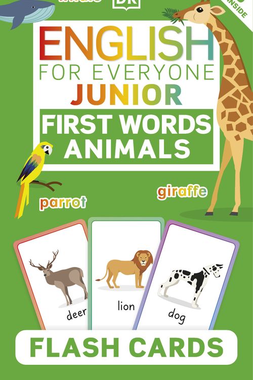 Cover Art for 9780744077407, English for Everyone Junior First Words Animals Flash Cards by DK