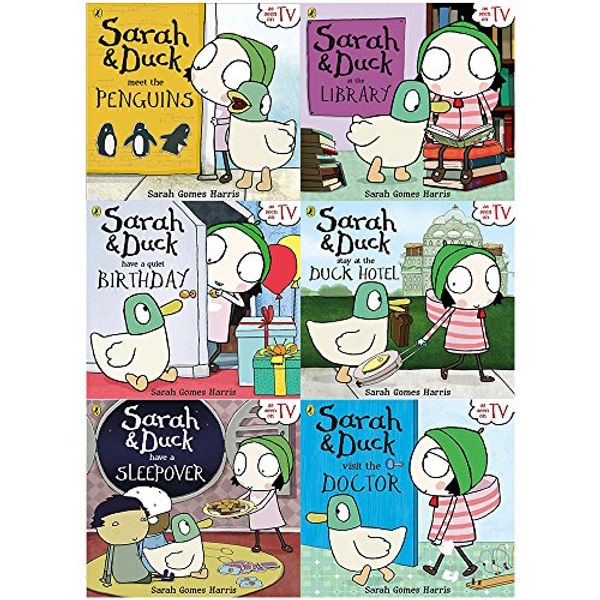 Cover Art for 9789123621941, Sarah and Duck Collection 6 Books Set By Sarah Gomes Harris (meet the Penguins, at the Library, Go To The Funfair, have a Quiet Birthday, Visit the Doctor, Have a Sleepover) by Sarah Gomes Harris