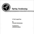 Cover Art for 9780871294258, Spring Awakening by Frank Wedekind