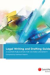 Cover Art for 9780409348736, Legal Writing and Drafting GuideA Custom Publication for Victoria University by Ln