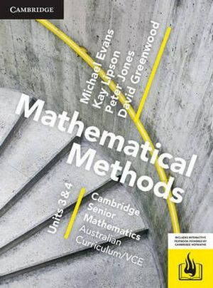 Cover Art for 9781107567474, CSM VCE Mathematical Methods Units 3 and 4 Print Bundle (Textbook and Hotmaths) by Michael Evans