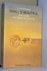 Cover Art for 9782862280004, Small is beautiful by Ernst Friedrich Schumacher