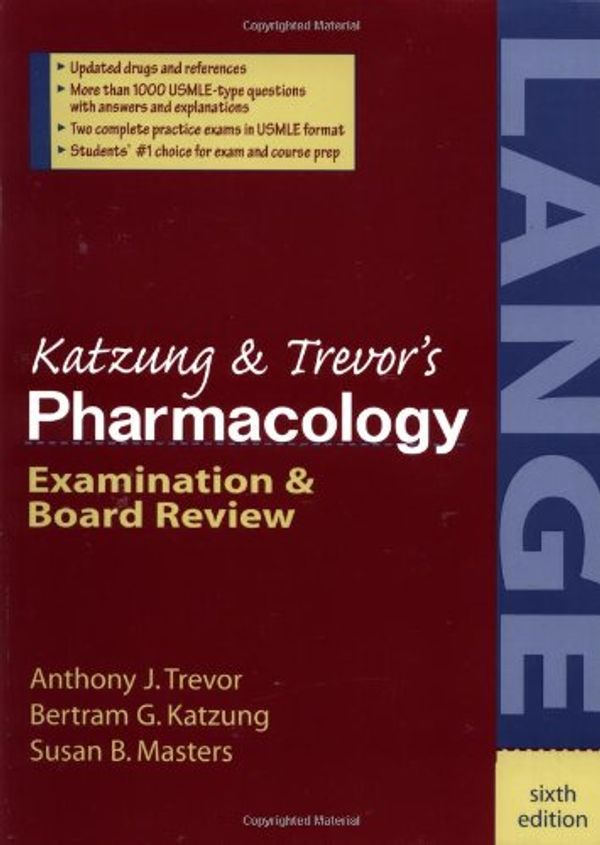 Cover Art for 0639785327547, Katzung's Pharmacology: Examination and Board Review by Anthony J. Trevor
