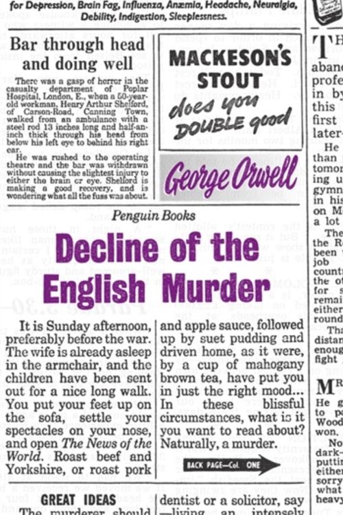 Cover Art for 9780141191263, Decline of the English Murder by George Orwell