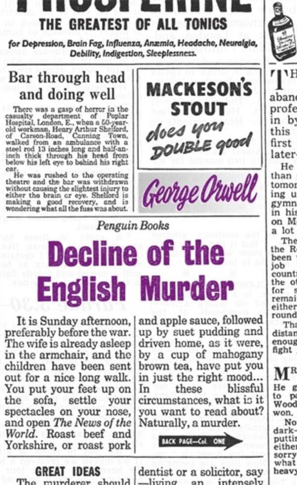 Cover Art for 9780141191263, Decline of the English Murder by George Orwell