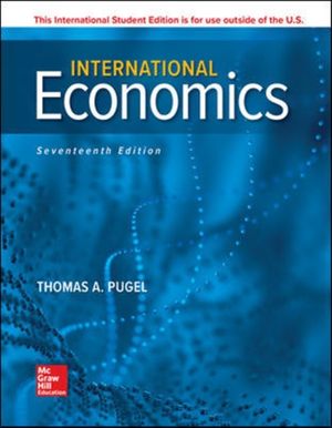 Cover Art for 9781260565539, International Economics by Thomas Pugel