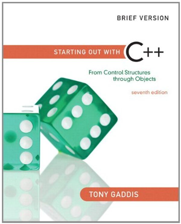 Cover Art for 9780132926867, Starting Out with C++ by Tony Gaddis