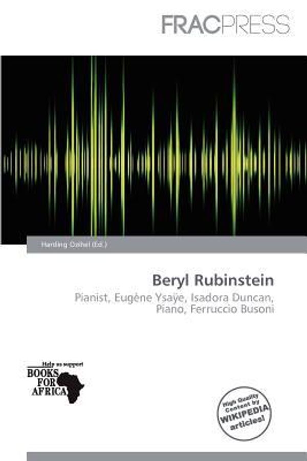 Cover Art for 9786200085719, Beryl Rubinstein by Unknown