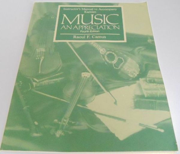 Cover Art for 9780070335448, Music: an Appreciation by Roger Kamien