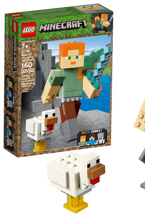Cover Art for 0673419304337, Minecraft Alex BigFig with Chicken Set 21149 by LEGO