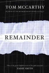 Cover Art for 9781846881459, Remainder by Tom McCarthy