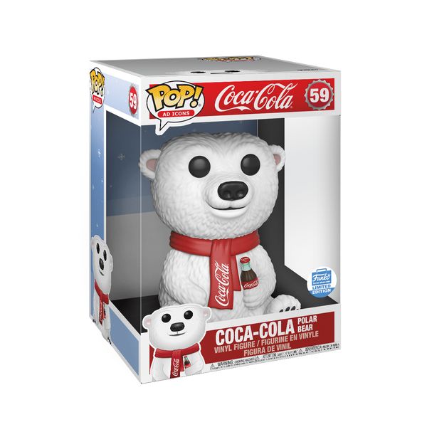 Cover Art for 0889698430302, Funko Coca Cola Polar Bear Super Sized 10" POP Vinyl Figurine Limited Edition #59 by Unknown