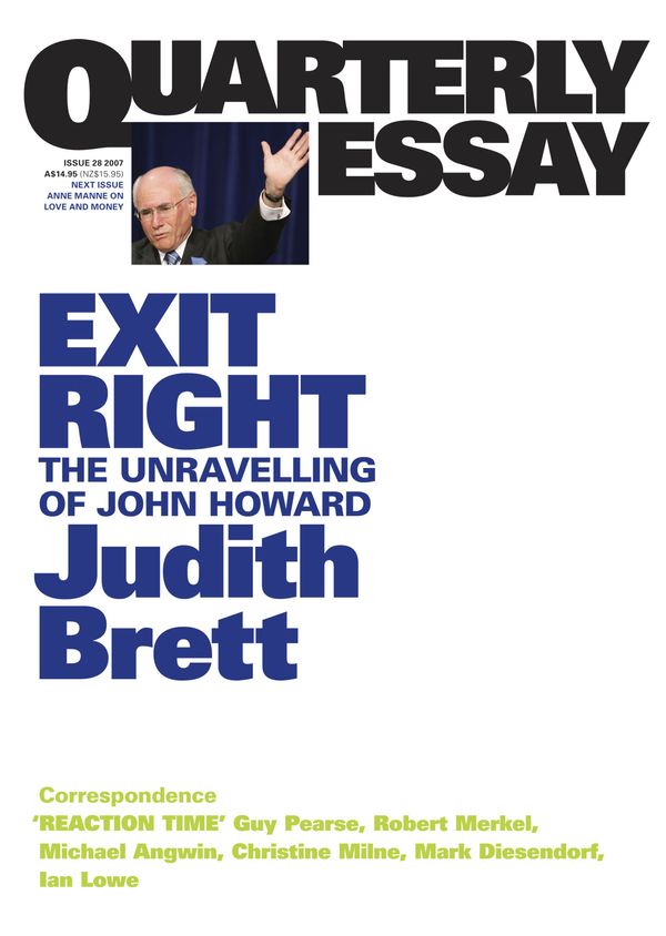 Cover Art for 9781863951111, Exit Right by Judith Brett